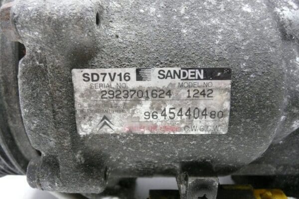 Compresseur de Climatisation Sanden SD7V16 1242 9645440480 – Image 2