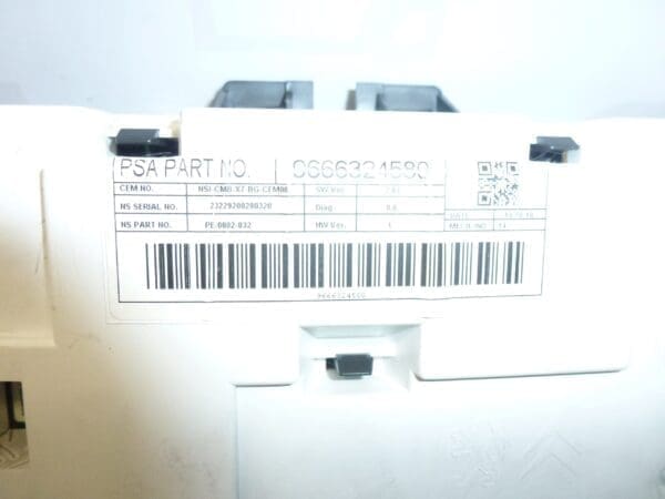 Tachymètre Citroën C5 X7 avec 158000 km 9666324580 6103PC – Image 2