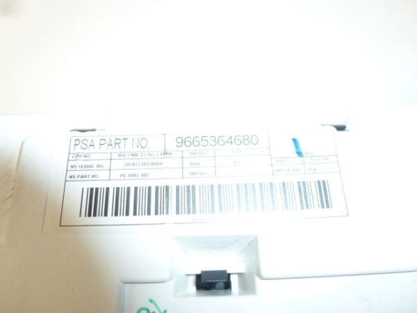 Compteur de vitesse Citroën C5 X7 178000km 9665364680 610354 – Image 2