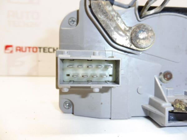 Serrure porte avant gauche Peugeot 206 jusqu'à 2002 connecteur carré 9135H3