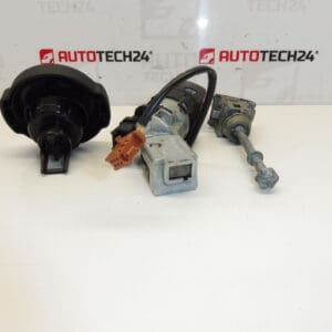 Jeu de serrures et 1 clé Citroën Peugeot 4162KF 1609233980 1606423680
