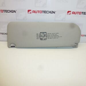 Pare-soleil Citroën C8 Peugeot 807, éclairage - droit 8143GN