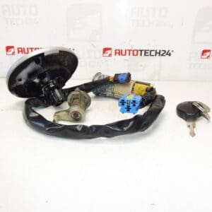 Sada de Serrures Peugeot 206 1 Clé 4162EZ 4162NR