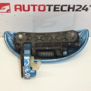 Poignée de porte avant droite Citroën C1 Peugeot 107 bleu métallisé 9101AH