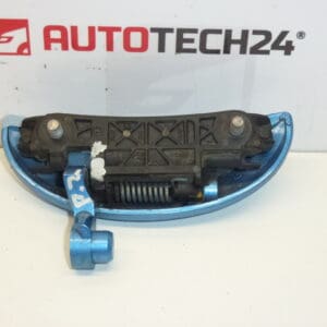 Poignée de porte arrière droite Citroën C1 Peugeot 107 bleu métallisé 9101AN
