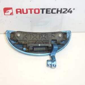 Poignée de porte arrière gauche Citroën C1 Peugeot 107 bleu métallisé 9101AQ